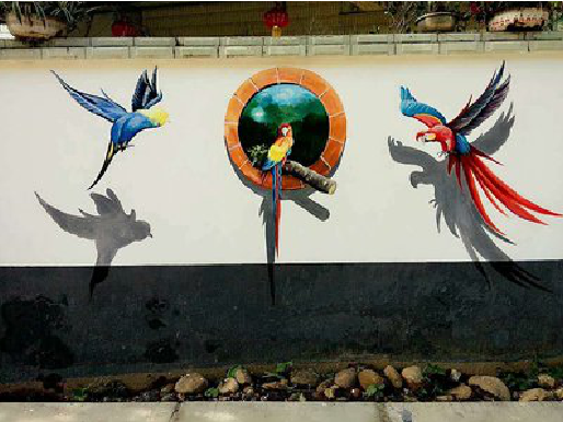 上林视觉错位-3D墙绘设计