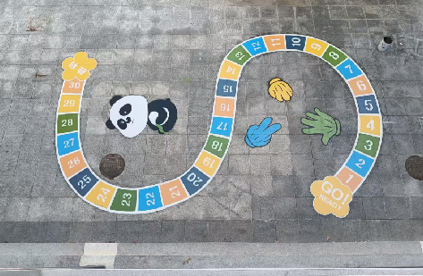 上林地面游戏彩绘