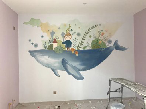 上林手绘墙的特点及优势。