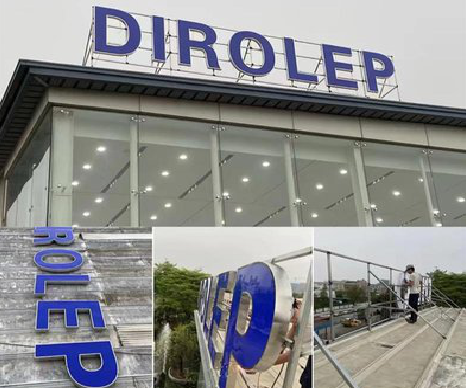 上林楼顶发光字安装的注意事项。